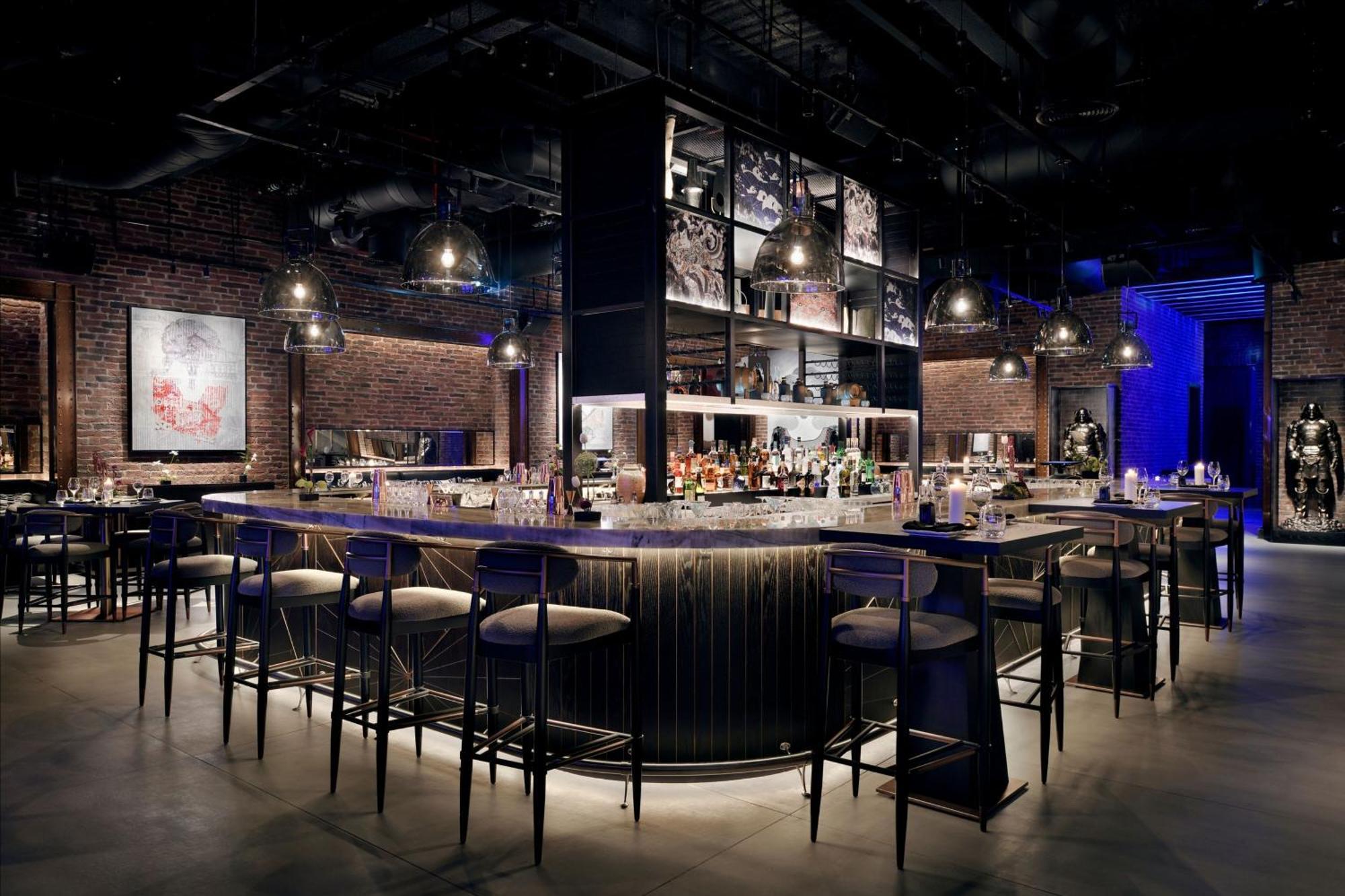 Marriott Resort Palm Jumeirah, ドバイ エクステリア 写真 The bar at the restaurant